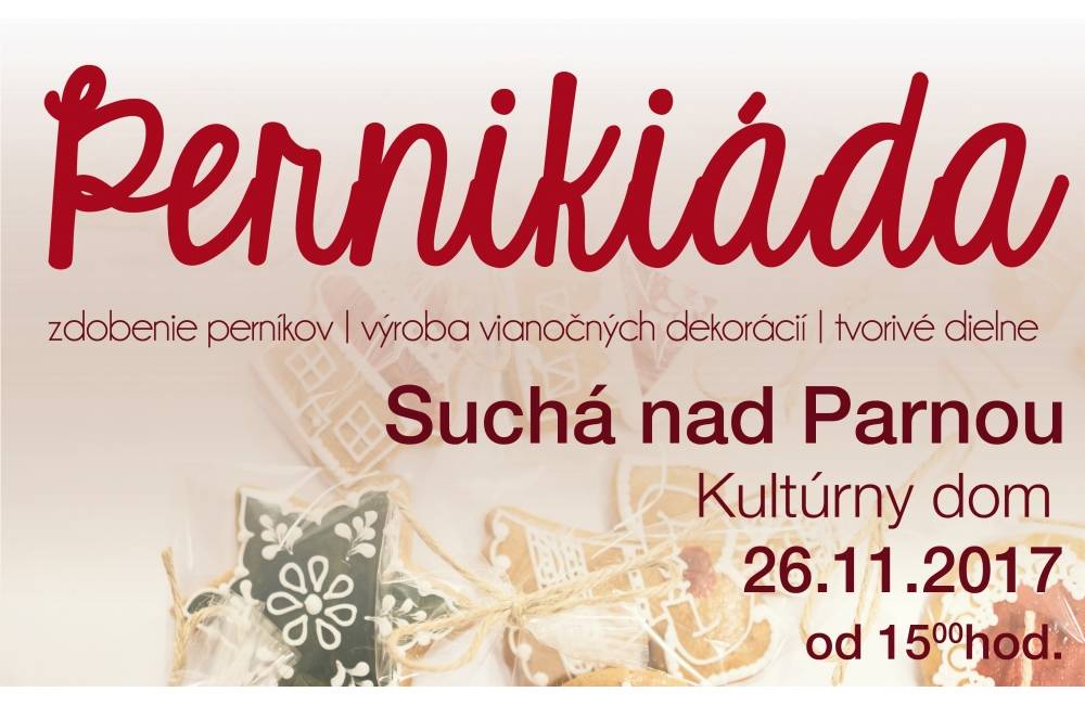 Foto: Obec Suchá nad Parnou pozýva milovníkov vianočých perníčkov na tohtoročnú Pernikiádu