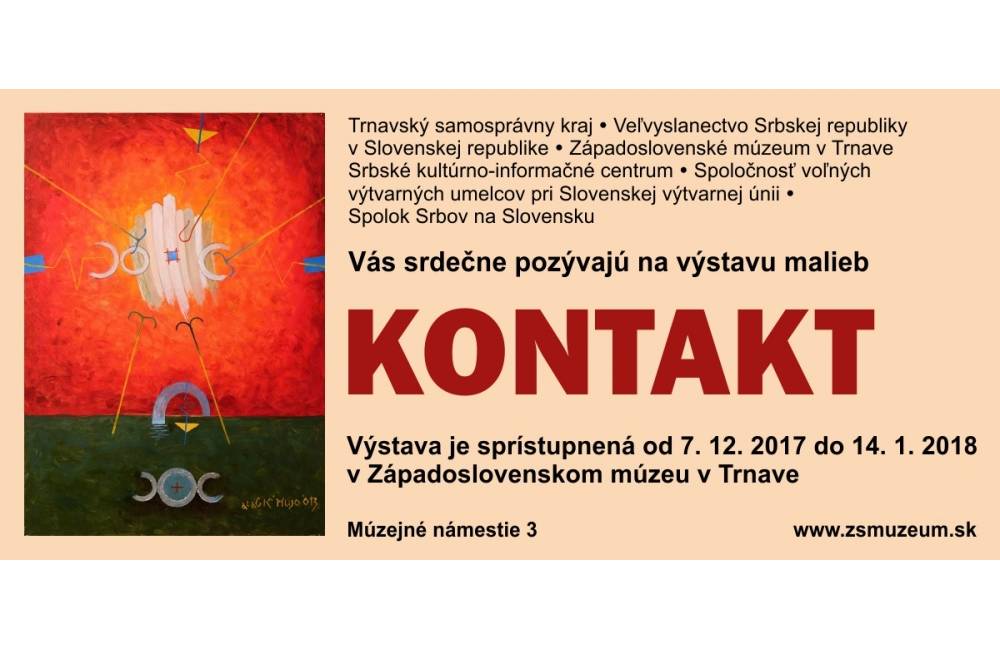 Foto: Výstava výtvarných diel KONTAK prináša do Trnavy diela srbských aj slovenských autorov