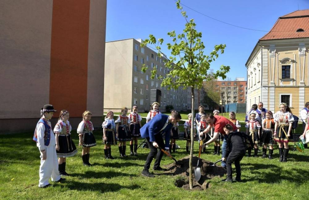 Foto: Svetový Deň Zeme si v Galante pripomenuli 20. apríla slávnostným sadením stromu, a to už po 11. raz
