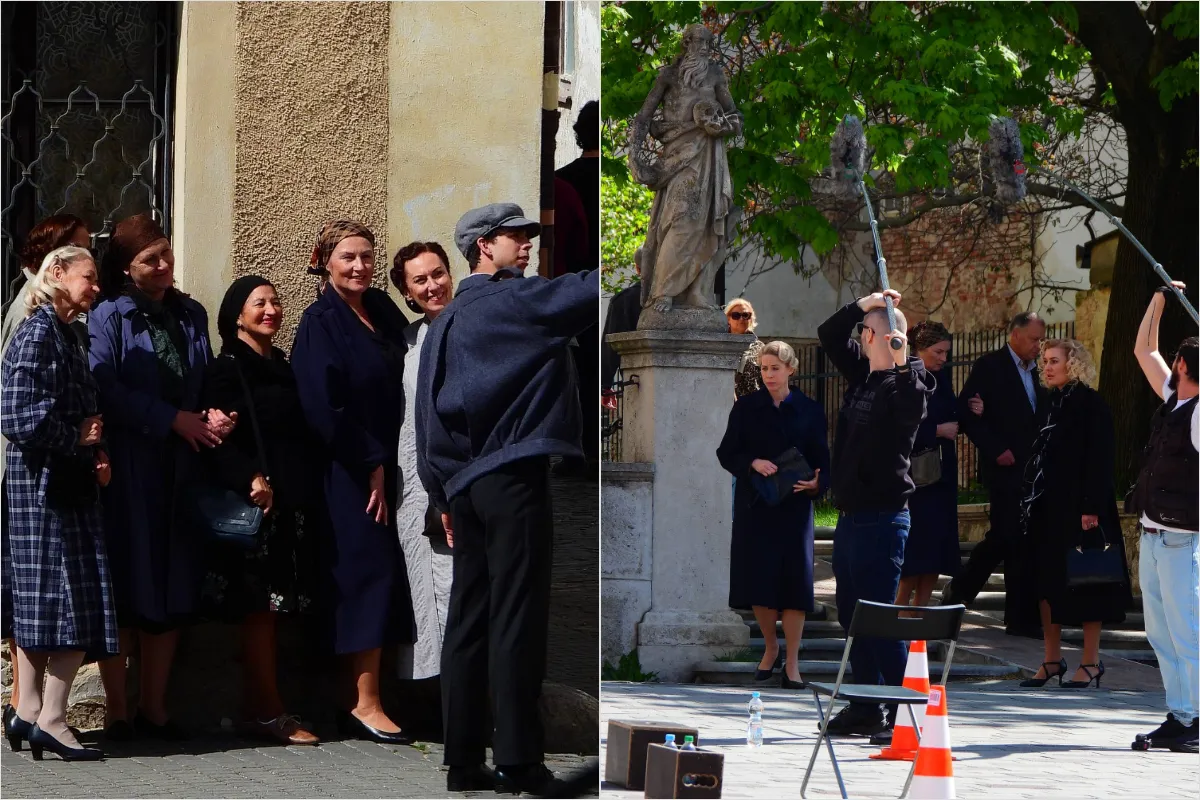 FOTO: Trnava sa opäť vrátila do minulosti. Na námestí to ožilo dobovým seriálom, natáčal sa tu obľúbený Dunaj