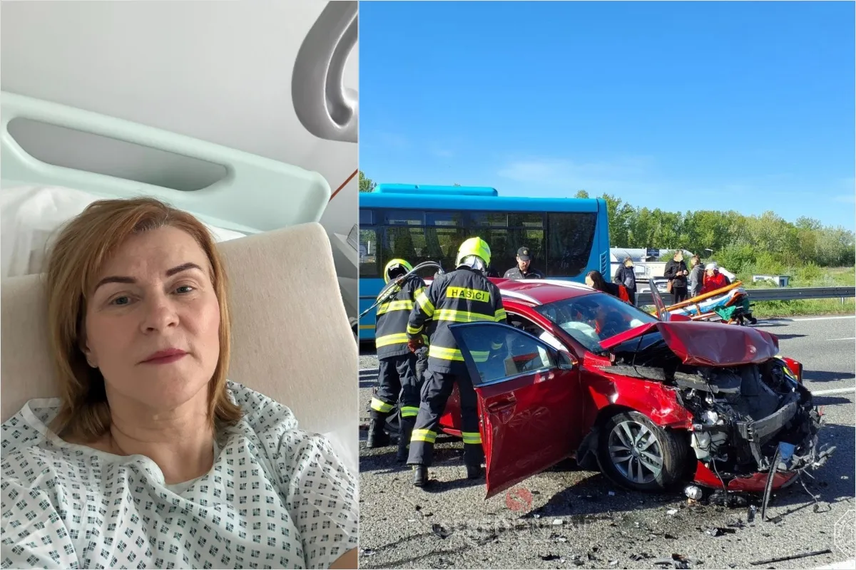 Poslankyňa TSK a starostka Uhrovca - Zuzana Máčeková prežila vážnu nehodu pri Piešťanoch