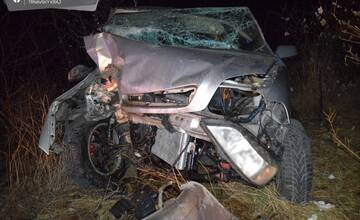 Pri Sládkovičove sa vážne zranil vodič. Prešiel cez betónový stĺp a narazil do stromu