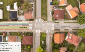 Usporiadanie ulice Slnečná a Ustianska pre motorové vozidlá a cyklistov prešlo zmenou. Je ňou aj znížená rýchlosť