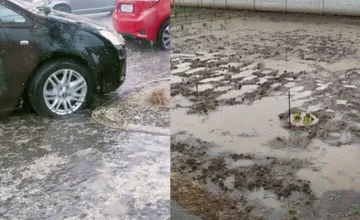 Intenzívne búrky zaplavili Sereď a celý okres Galanta. Ide o jedny z najviac postihnutým oblastí 