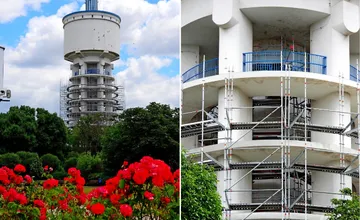 FOTO: Bellušov vodojem v Trnave dostáva nový šat. Pozrite sa, ako prebieha rekonštrukcia