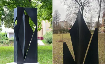 V Piešťanoch opäť úradovali vandali. Po krádeži reliéfov z chodníka poškodili sochu v mestskom parku