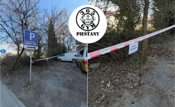 Autá pred fitkom v Piešťanoch dostali papuču, priestor vyhradili páskou. Náhla zmena nehnavala obyvateľov