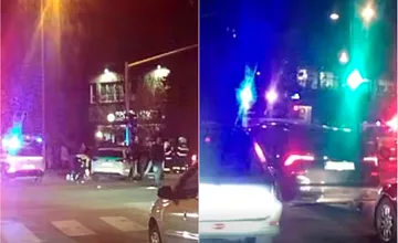 VIDEO: V Trnave sa zrazilo osobné auto s policajným. Nehode mohol predchádzať zásah polície aj sanitky