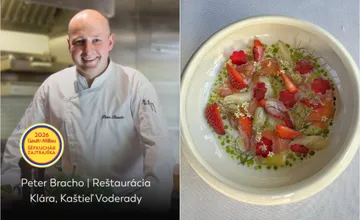 FOTO: Gault&Millau ocenil Petra Bracha z Voderád, získal titul mladý šéfkuchár, jeho reštaurácia si odniesla tri čiapky