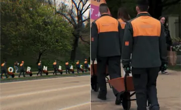 Ulicami Trnavy v týchto dňoch mašíruje skupina ľudí s písmenami na fúrikoch. Obyvatelia sa dohadujú, o čo ide