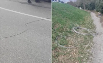 Bezpečnosť dopravy v Piešťanoch ohrozoval kábel uprostred cesty. Polícia preveruje, ako sa tam dostal