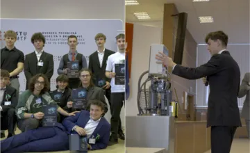 FOTO: Na MTF STU v Trnave ocenili študentov za inovatívne projekty v automatizácii. SYGA pozná tohtoročného víťaza