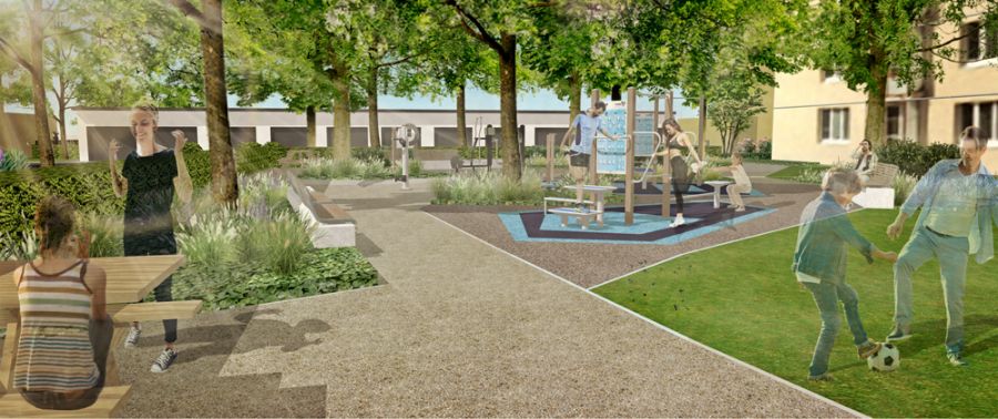 Architekta pripravila projekt revitalizácie dvorov na Hospodárskej ulici, ostanú ihriská i zeleň, foto 2