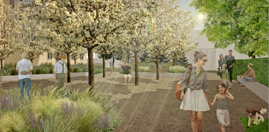 Architekta pripravila projekt revitalizácie dvorov na Hospodárskej ulici, ostanú ihriská i zeleň, foto 4