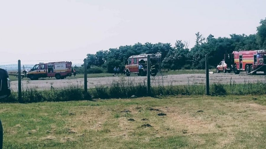 Na letisku v obci Boleráz sa konalo cvičenie hasičov, ktorí trénovali zásah pri páde lietadla, foto 17