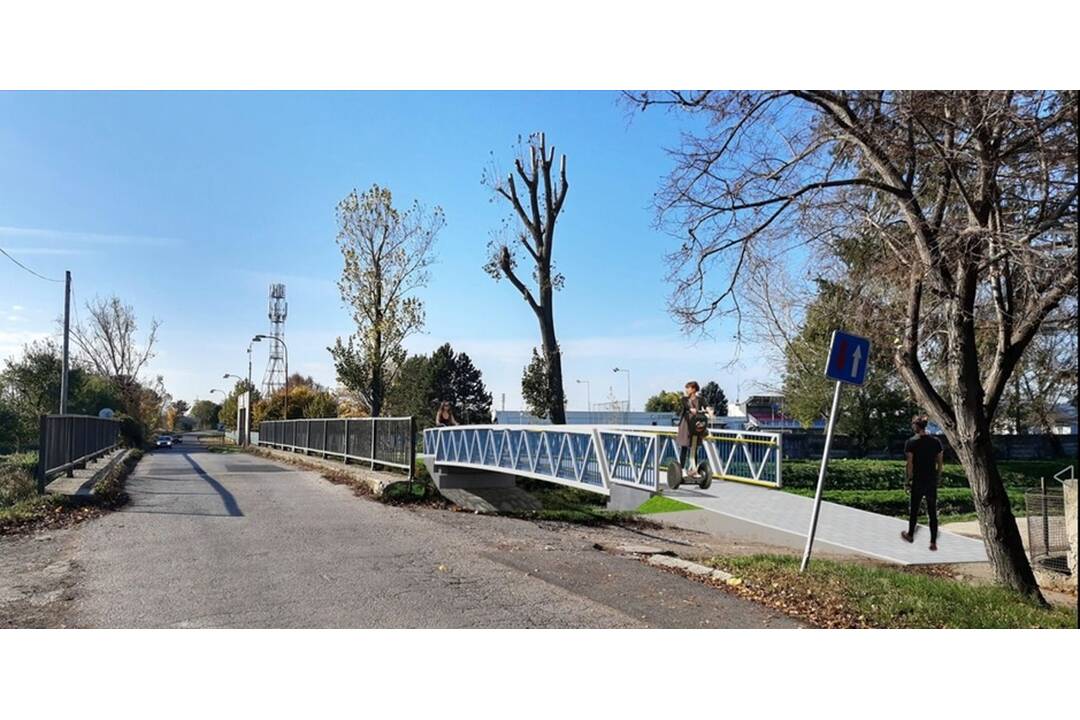 FOTO: Nová lávka nad Trnávkou, foto 2