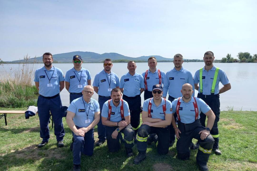 FOTO: Hasiči zo Senice, Trnavy a Galanty sa zúčastnili nácviku zásahu pri povodni, foto 1