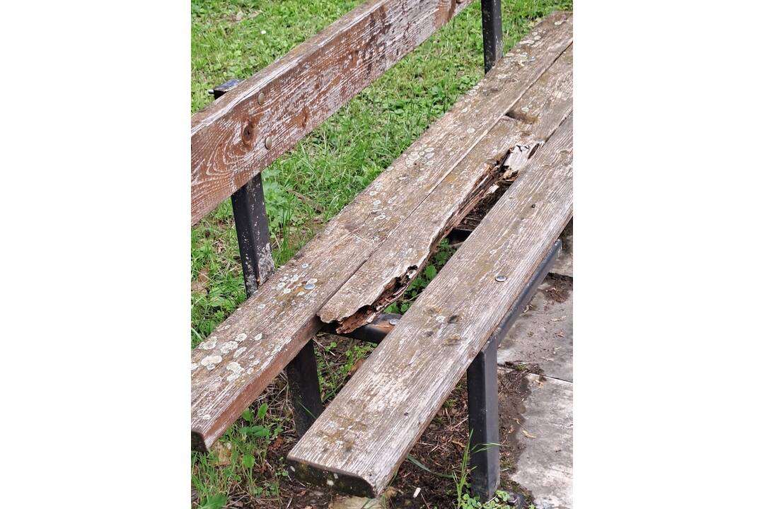 FOTO: Katastrofálny stav piešťanských lavičiek, zožiera ich hniloba, foto 2
