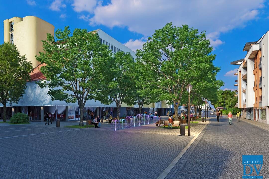 FOTO: Revitalizácia priestorov pri obchodnom dome Jednota: Trnava pripravuje nový verejný oddychový priestor, foto 4