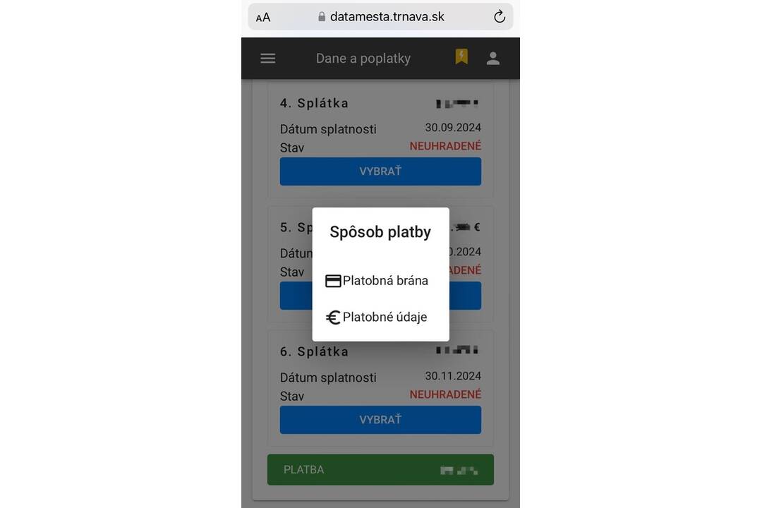 FOTO: Miestne Dane a Poplatky Už Môžete Uhradiť Cez Aplikáciu DataMesta, foto 4