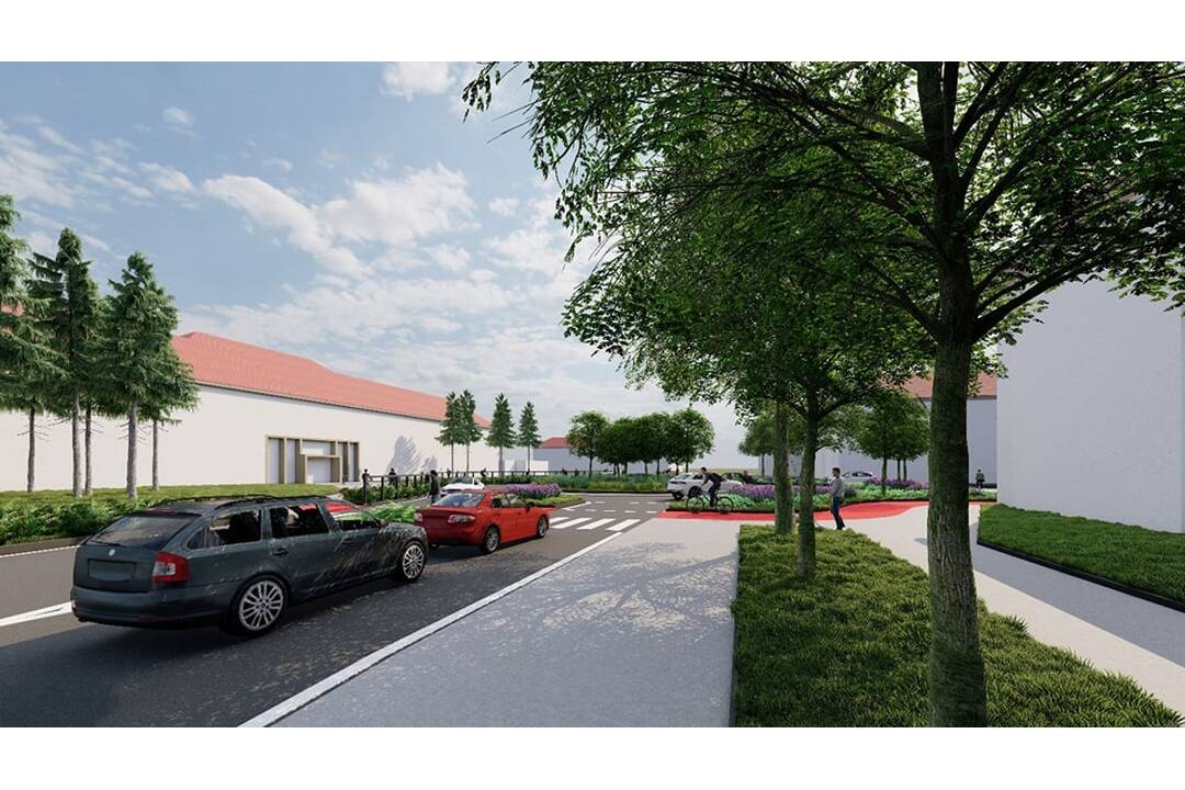 FOTO: Trnava investuje do bezpečnosti: Výstavba okružnej križovatky a novej cyklotrasy pri ZŠ, foto 3
