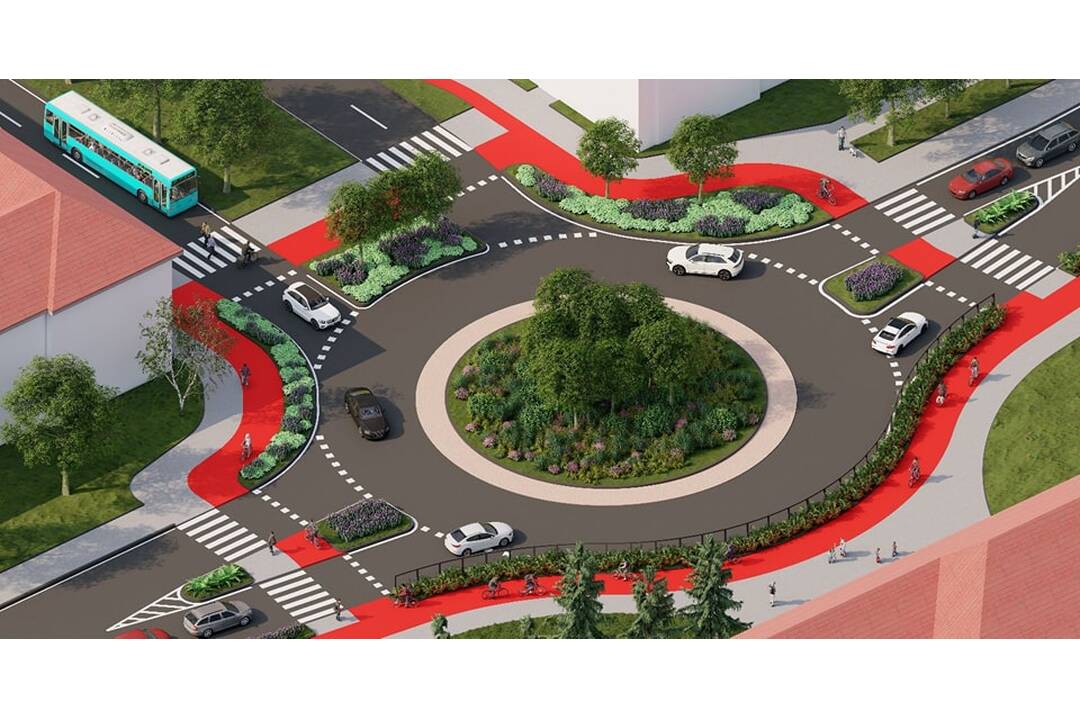 FOTO: Trnava investuje do bezpečnosti: Výstavba okružnej križovatky a novej cyklotrasy pri ZŠ, foto 4