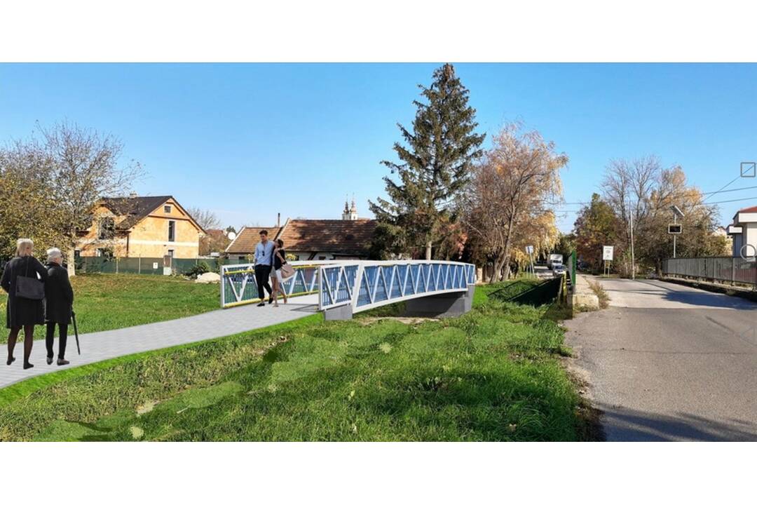 FOTO: Vizualizácia novej lávky v Modranke, foto 2