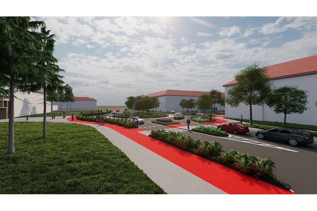 FOTO: Vizualizácia kruhového objazdu na ulici Bottova - Študentská v Trnave, foto 4