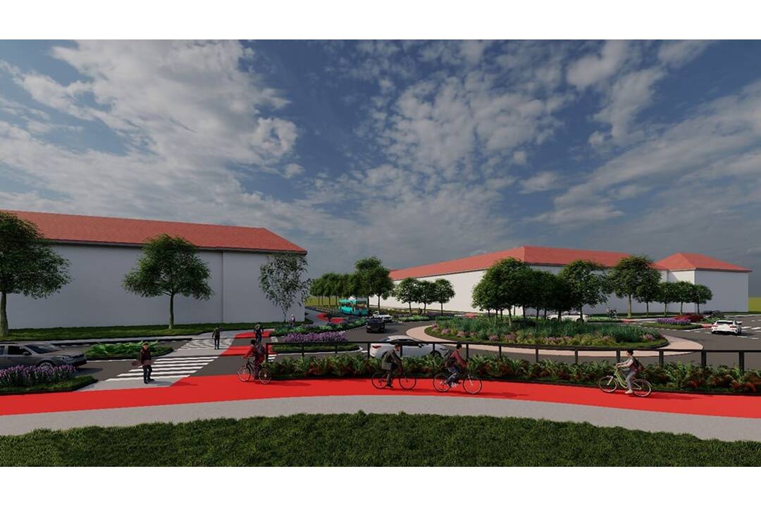 FOTO: Vizualizácia kruhového objazdu na ulici Bottova - Študentská v Trnave, foto 5