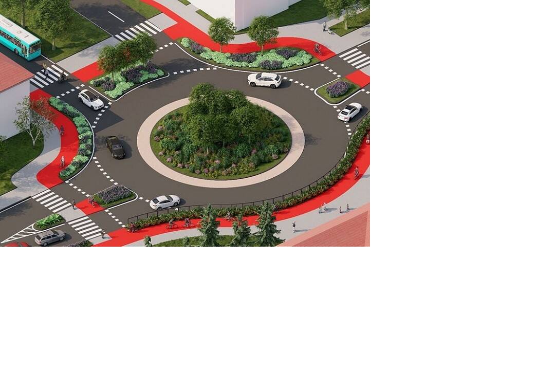 FOTO: Vizualizácia kruhového objazdu na ulici Bottova - Študentská v Trnave, foto 7