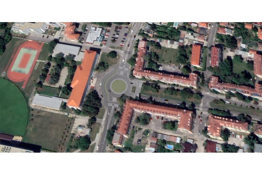 FOTO: Vizualizácia kruhového objazdu na ulici Bottova - Študentská v Trnave, foto 8