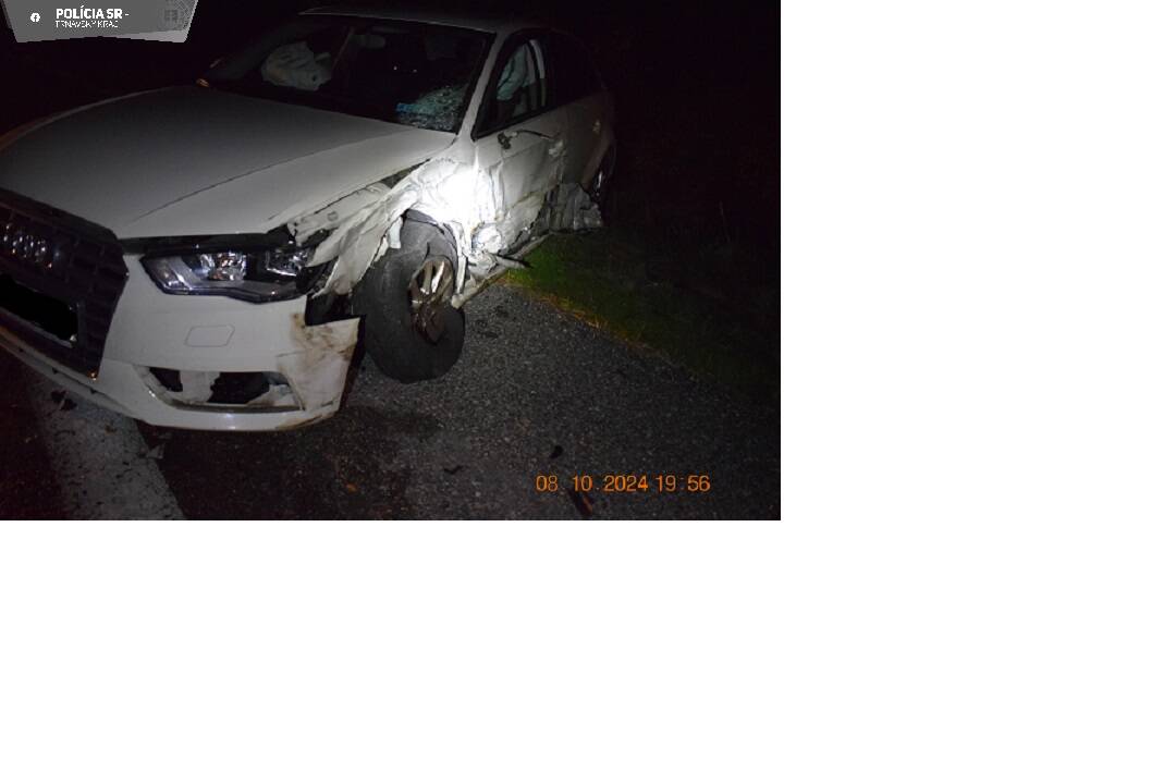 FOTO: Dopravná nehoda medzi obcami Drahovce a Madunice, foto 1