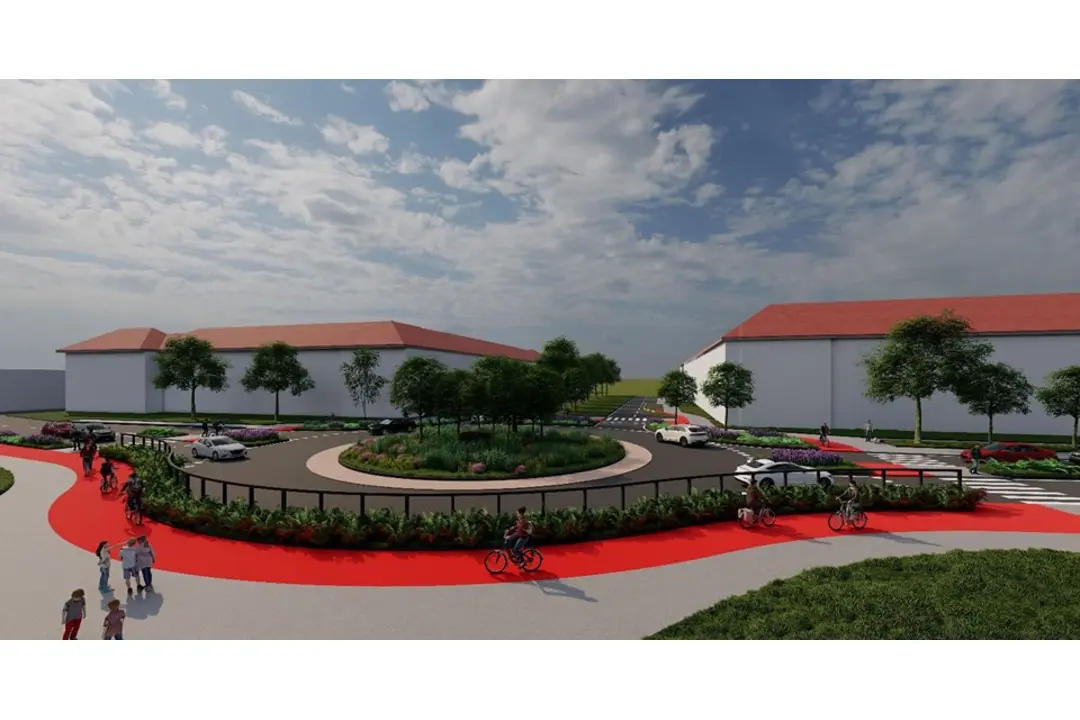 FOTO: Vizualizácia novej okružnej križovatky na ulici J. Bottu - Študentská, foto 1