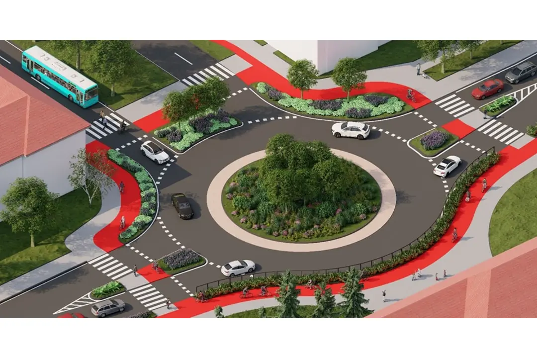 FOTO: Vizualizácia novej okružnej križovatky na ulici J. Bottu - Študentská, foto 8