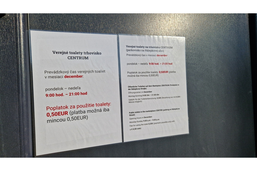 FOTO: V Piešťanoch pribudli verejné toalety. Kde ich nájdete a aký je poplatok?, foto 4