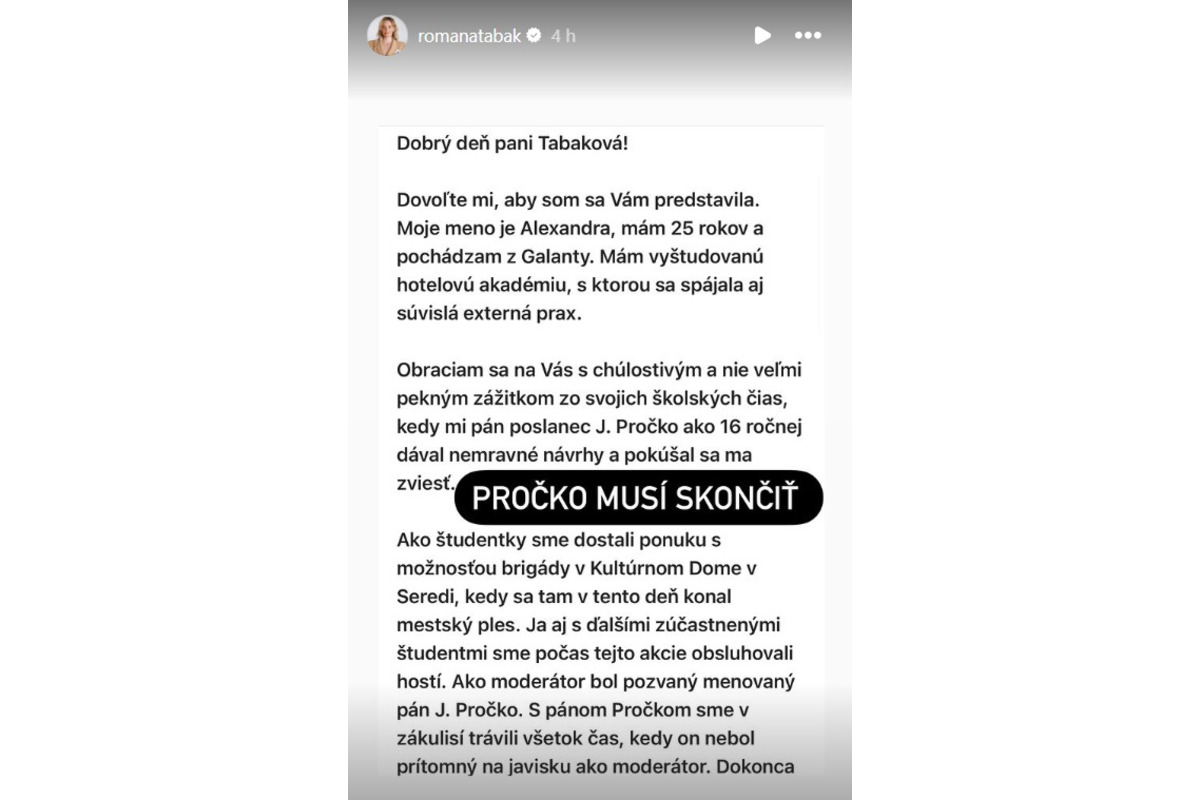 FOTO: Romana Tabaková zverejnila email od Alexandry z Galanty, foto 3