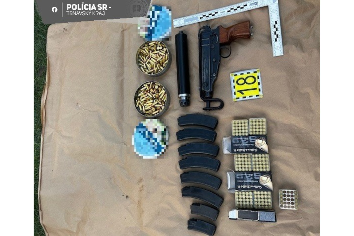 FOTO: Trnavskí policajti zadržali muža, ktorý v dome držal celý arzenál zbraní, foto 3