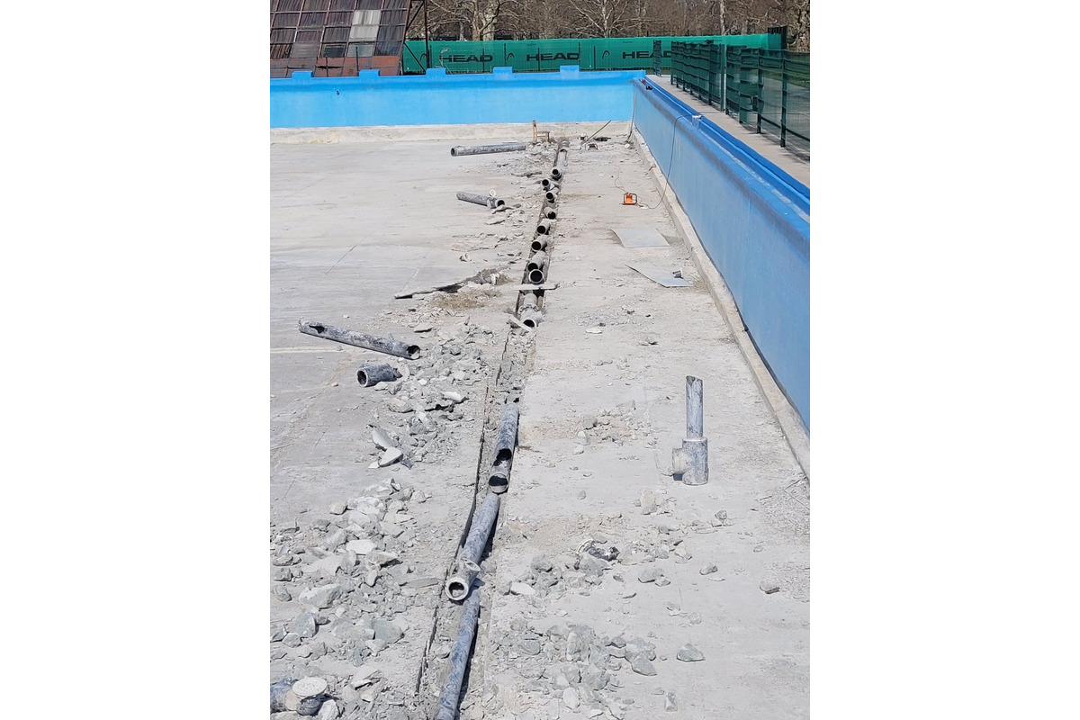 FOTO: Na kúpaliskách v Hlohovci a v Skalici prebieha rekonštrukcia, foto 3