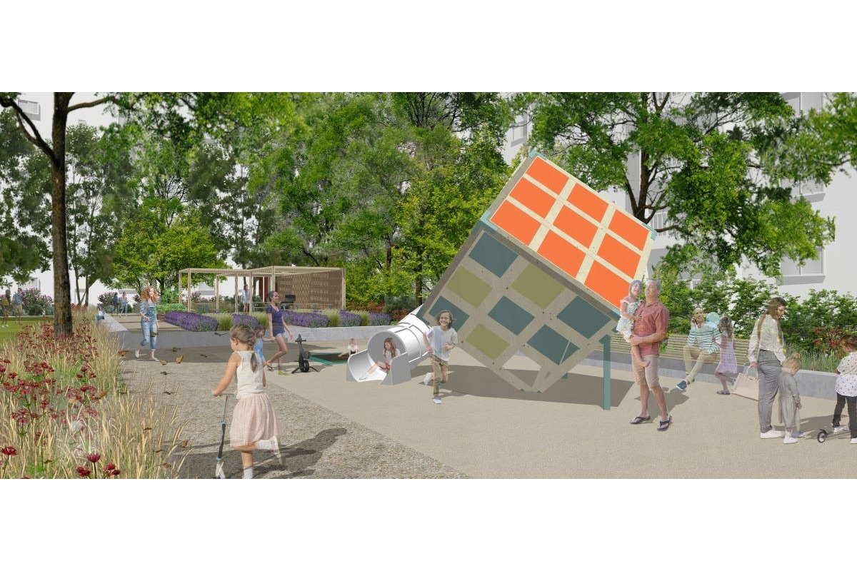 FOTO: Projekt obnovy vnútroblokov na Tehelnej napreduje, foto 2