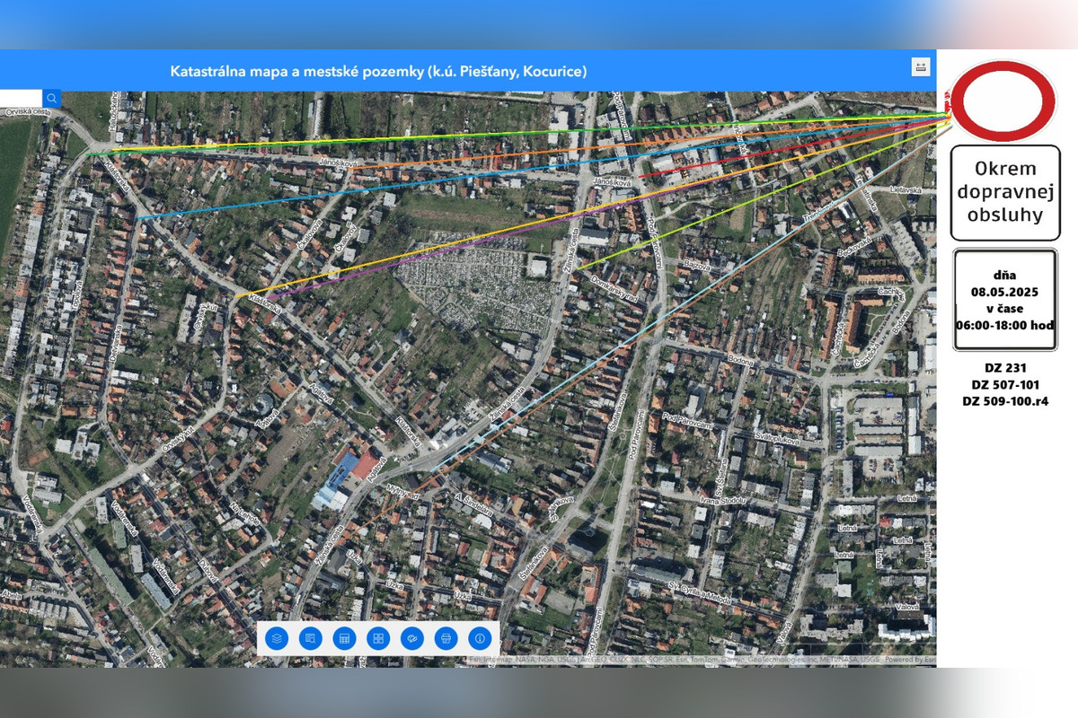 FOTO: Dopravné obmedzenia v Piešťanoch, foto 1
