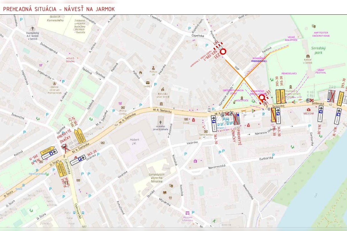 FOTO: Uzavreté cesty v Seredi, foto 5