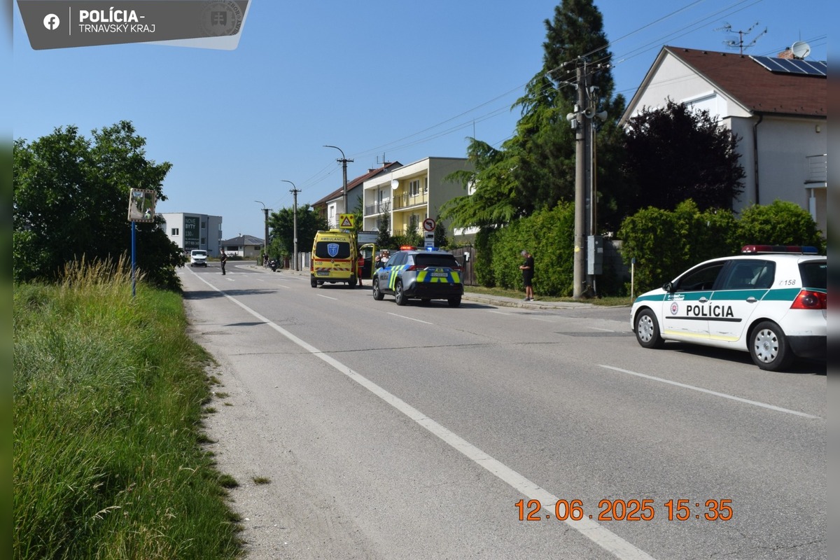 FOTO: Polícia hľadá svedkov nehody, pri ktorej sa zranila staršia cyklistka, foto 1