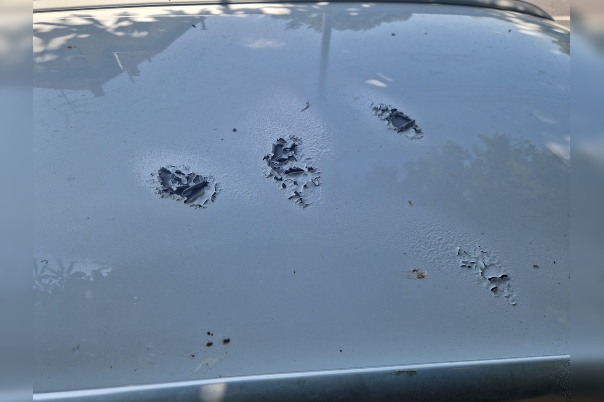 FOTO: Piešťancovi niekto poškodil auto neznámou chemikáliou, foto 1