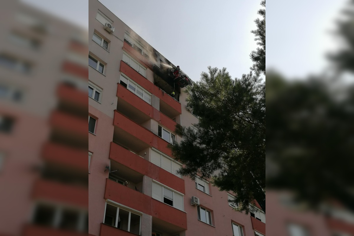 FOTO: Hasiči zachránili z bytového domu 135 osôb a jedného nečakaného obyvateľa - hada, foto 1