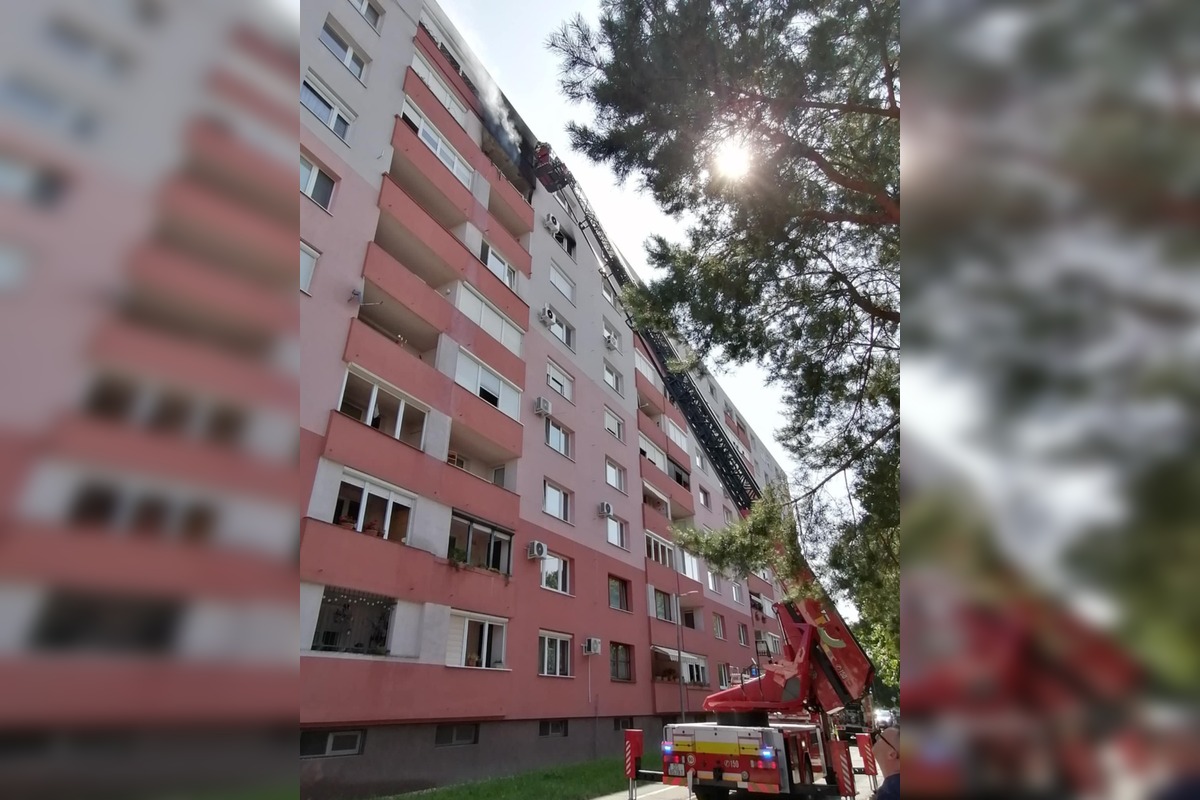 FOTO: Hasiči zachránili z bytového domu 135 osôb a jedného nečakaného obyvateľa - hada, foto 4