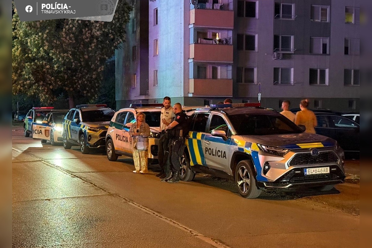 FOTO: Policajná akcia v Galante zameraná na požívanie alkoholu mládežov, foto 2
