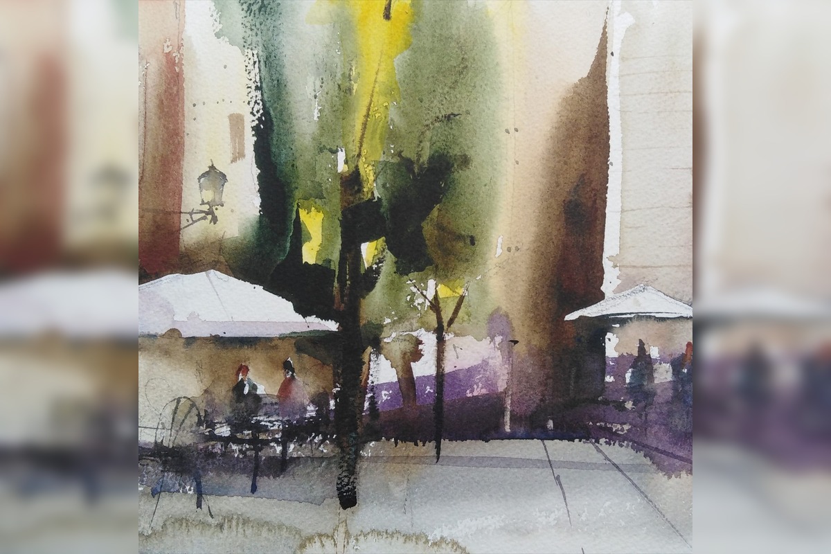 FOTO: Trnavčan Peter zachytil nielen Trnavu akvarelom, foto 5