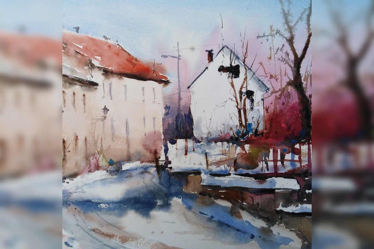 FOTO: Trnavčan Peter zachytil nielen Trnavu akvarelom, foto 9