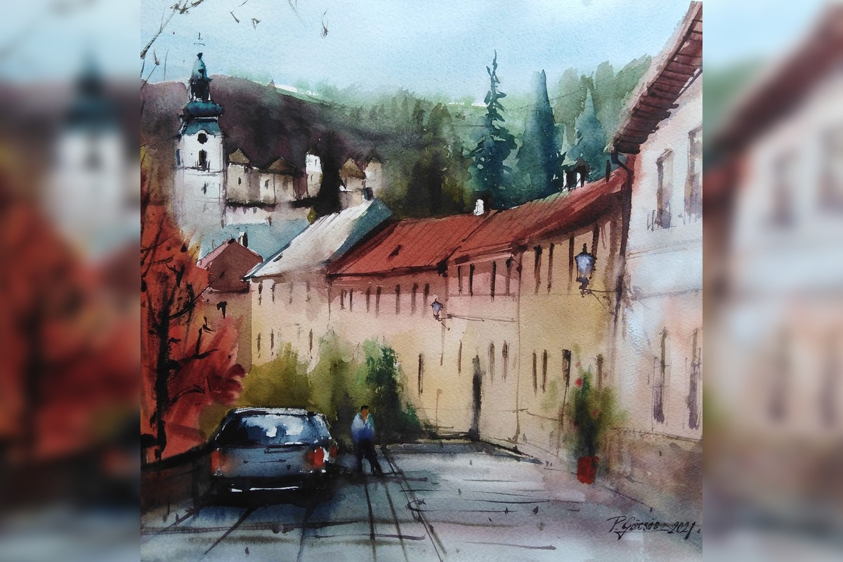 FOTO: Trnavčan Peter zachytil nielen Trnavu akvarelom, foto 16