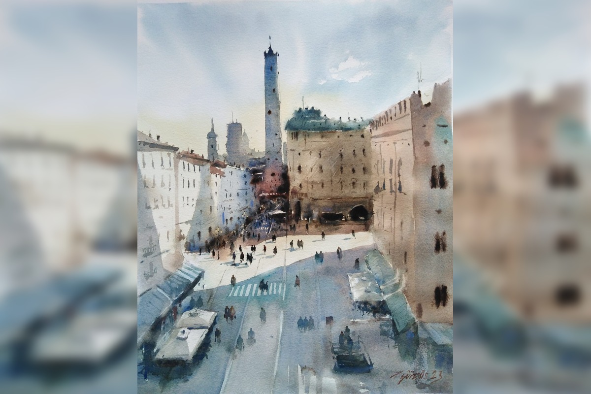 FOTO: Trnavčan Peter zachytil nielen Trnavu akvarelom, foto 17